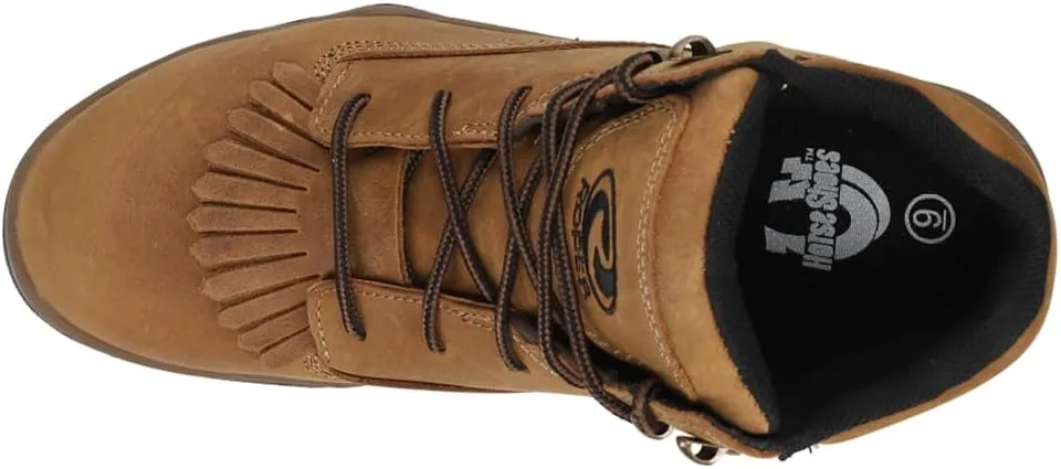 ROPER Mens Horseshoe Kiltie 5 Inch Steel Toe Work/Duty - Brown
