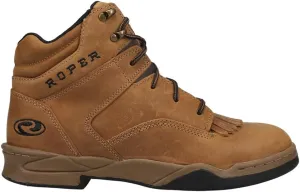 ROPER Mens Horseshoe Kiltie 5 Inch Steel Toe Work/Duty - Brown