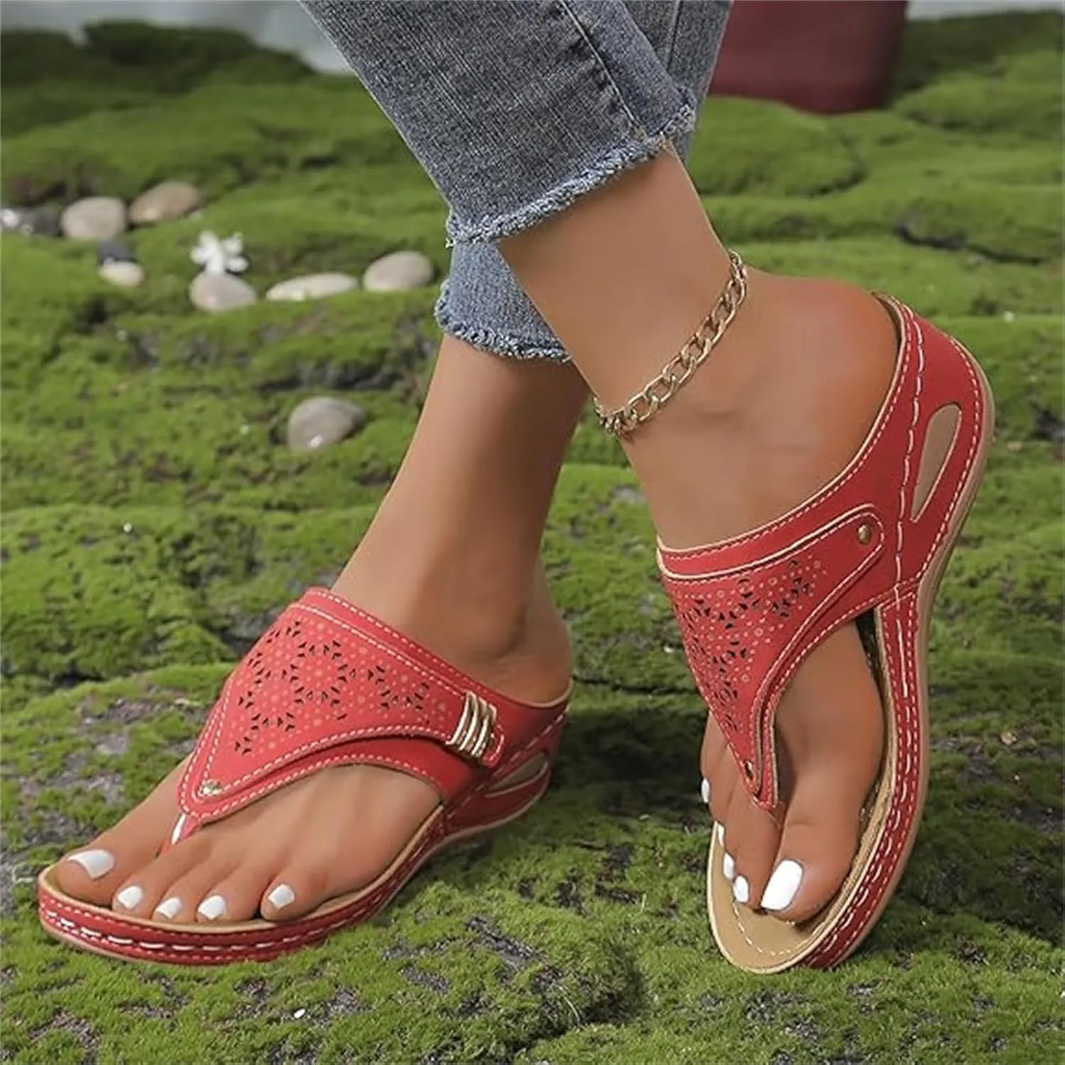 Sandals Women Dressy Summer Flat Cute Casual Beach Shoes Orthotic Slides Comfortable Orthopedic Thong Flip Flops 2025
