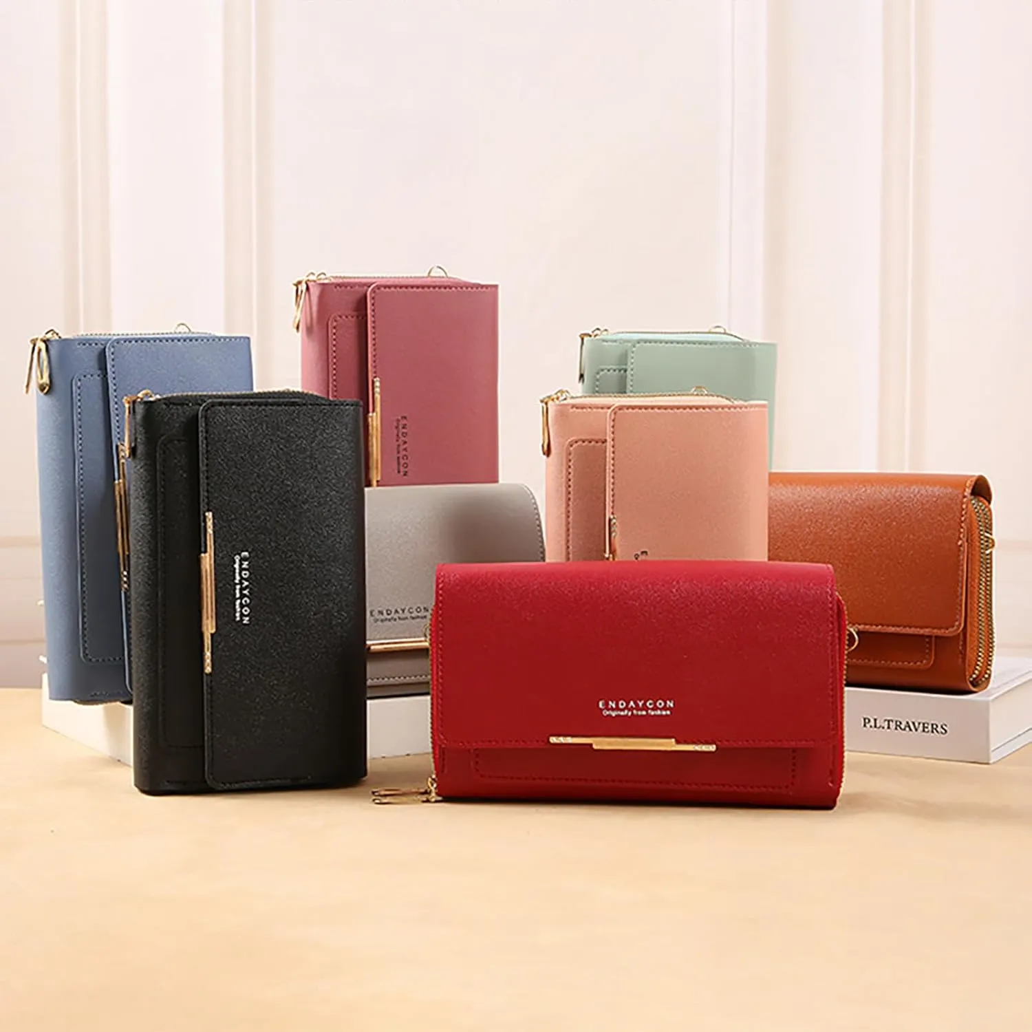 Shoulder Bags for Women Cute Hobo Tote Handbags Mini Clutch Purses with Zipper Closure Multi Compartment Purse(Brown)