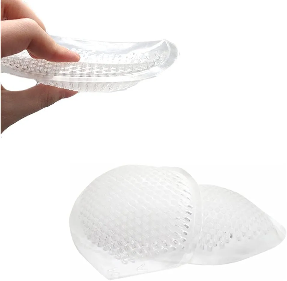 Silicone Bra Inserts Semi-Adhesive Breast Enhancer Breathable Reusable Perforated Bra Insert Pad Push Up Cup