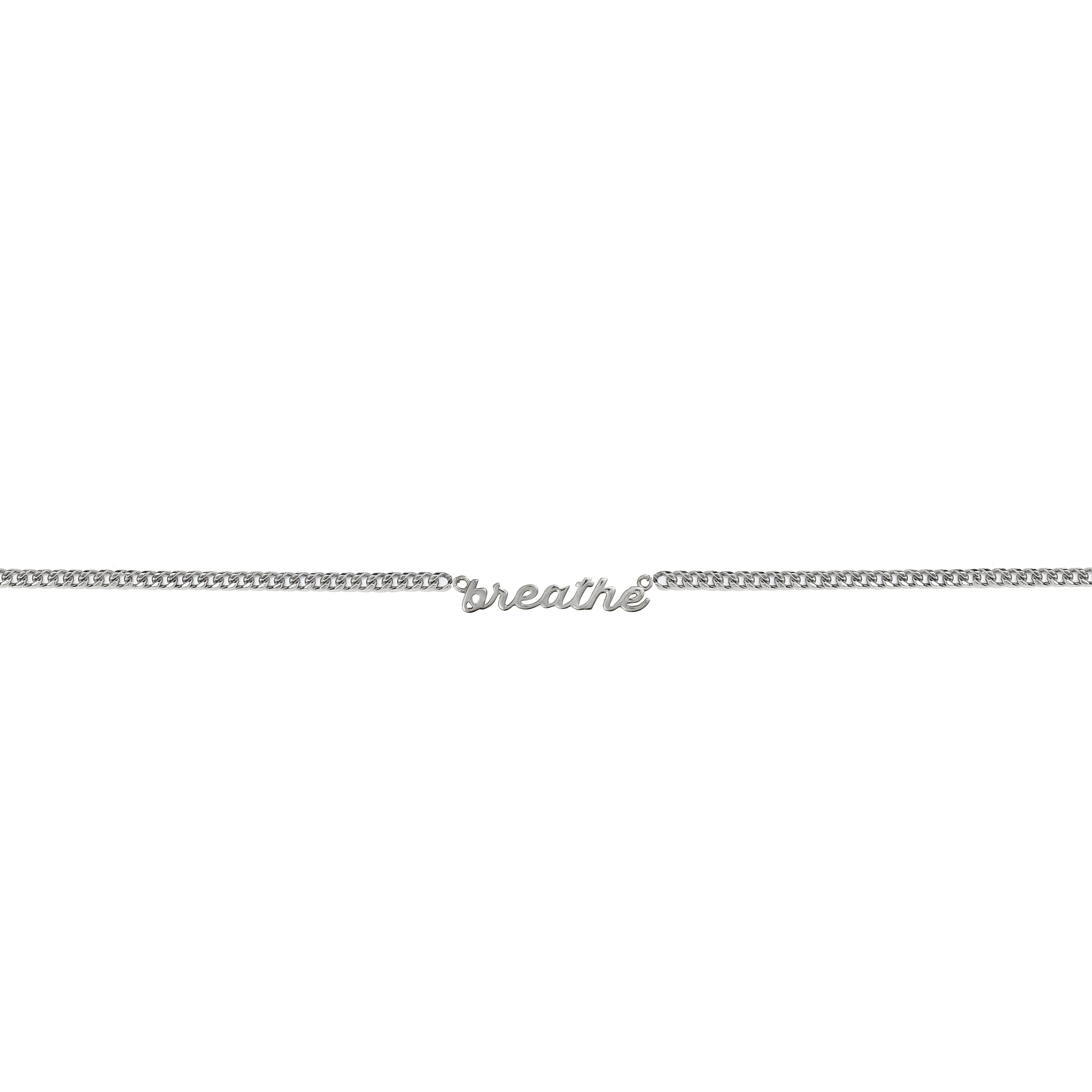 Sterling Silver Nameplate Necklace With XL Curb Chain
