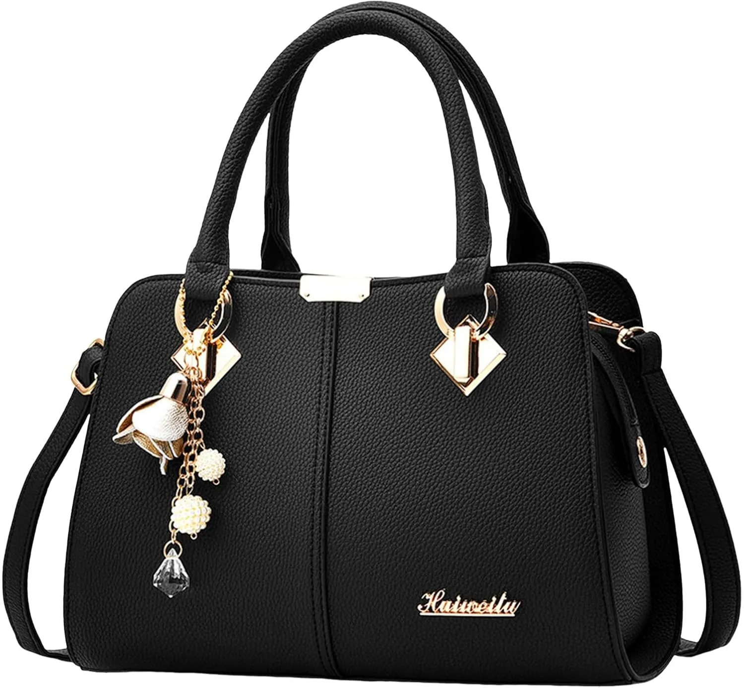 Summer Purses for Women 2025 Crossbody Small Quilted Crossbody Bags Carry on Bag for Airplanes Women(Black)