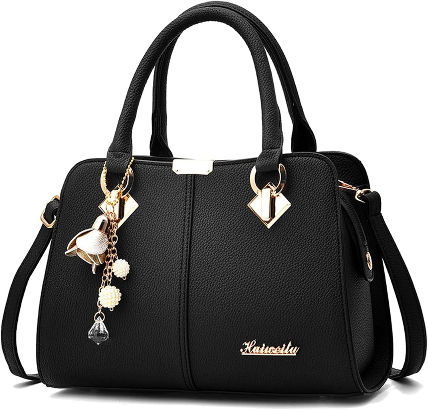 Summer Purses for Women 2025 Crossbody Small Quilted Crossbody Bags Carry on Bag for Airplanes Women(Black)