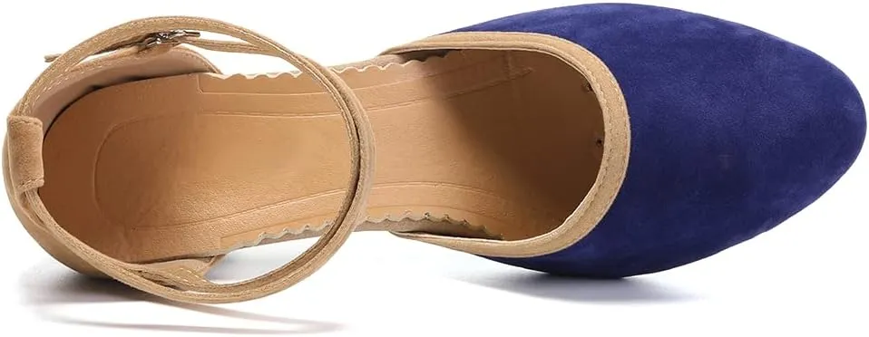 SWDZM Closed Toe Latin Dance Shoes for Women Ballroom Salsa Tango Character Party Wedding Dance Shoes