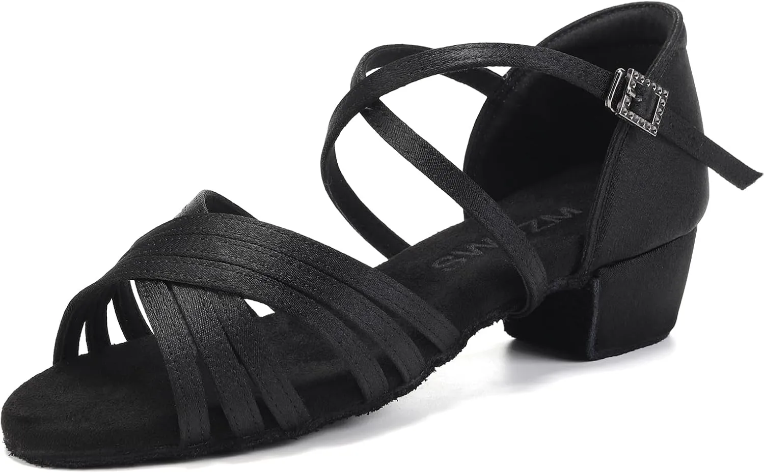 SWDZM Girls Latin Dance Shoes Low Heels Ballroom Salsa Tango Practice Dance Shoes for Girls Kids
