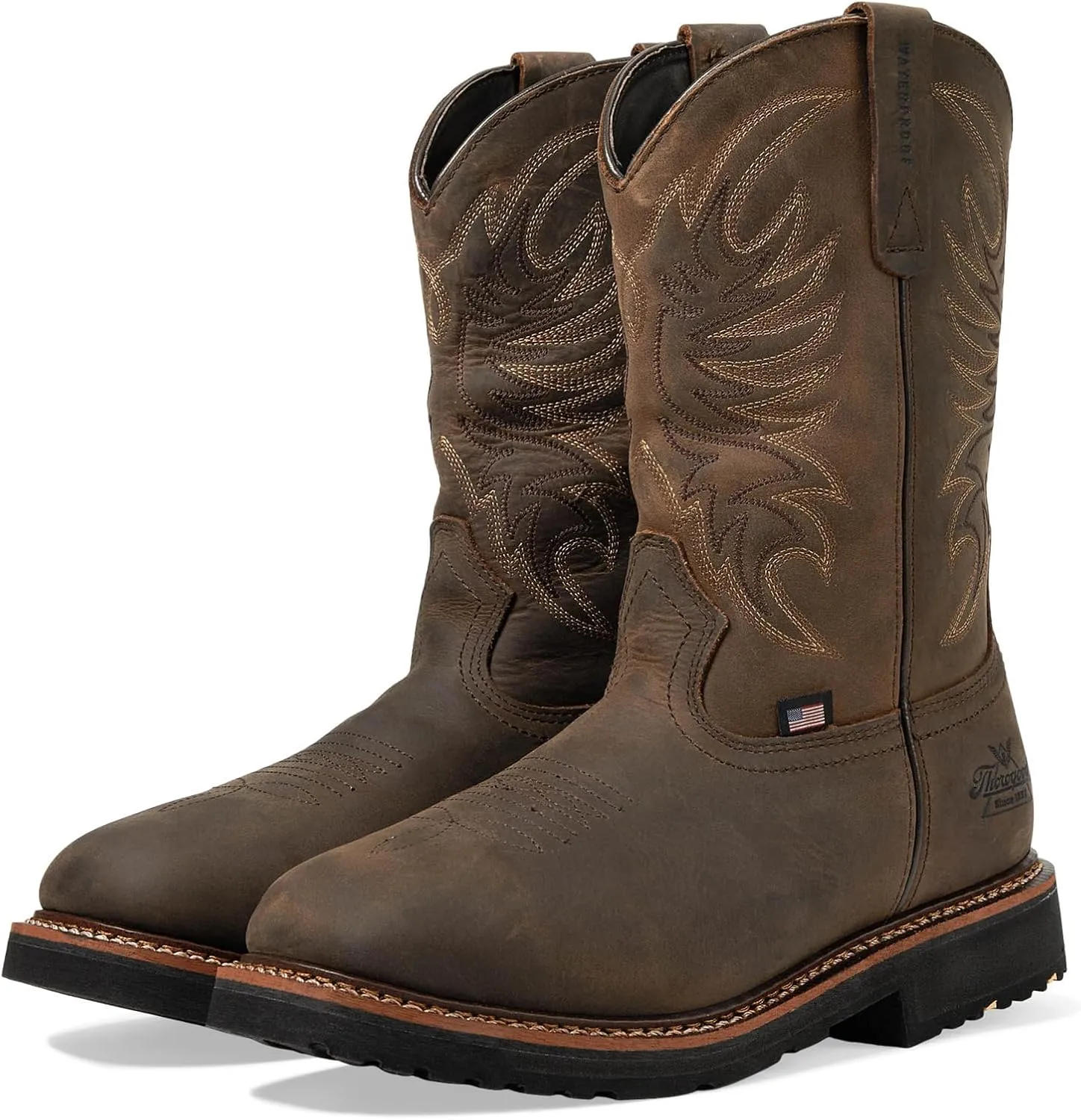 Thorogood Men's Western Work 11" Non-Safety Toe Waterproof Work Boot