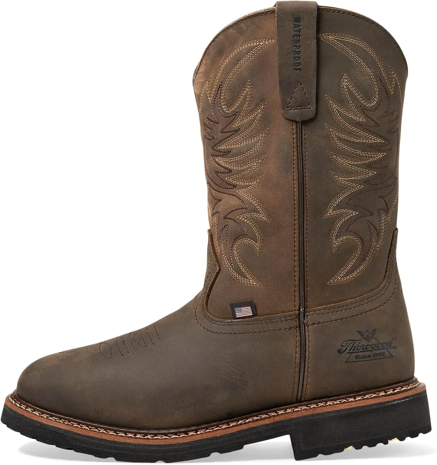 Thorogood Men's Western Work 11" Non-Safety Toe Waterproof Work Boot