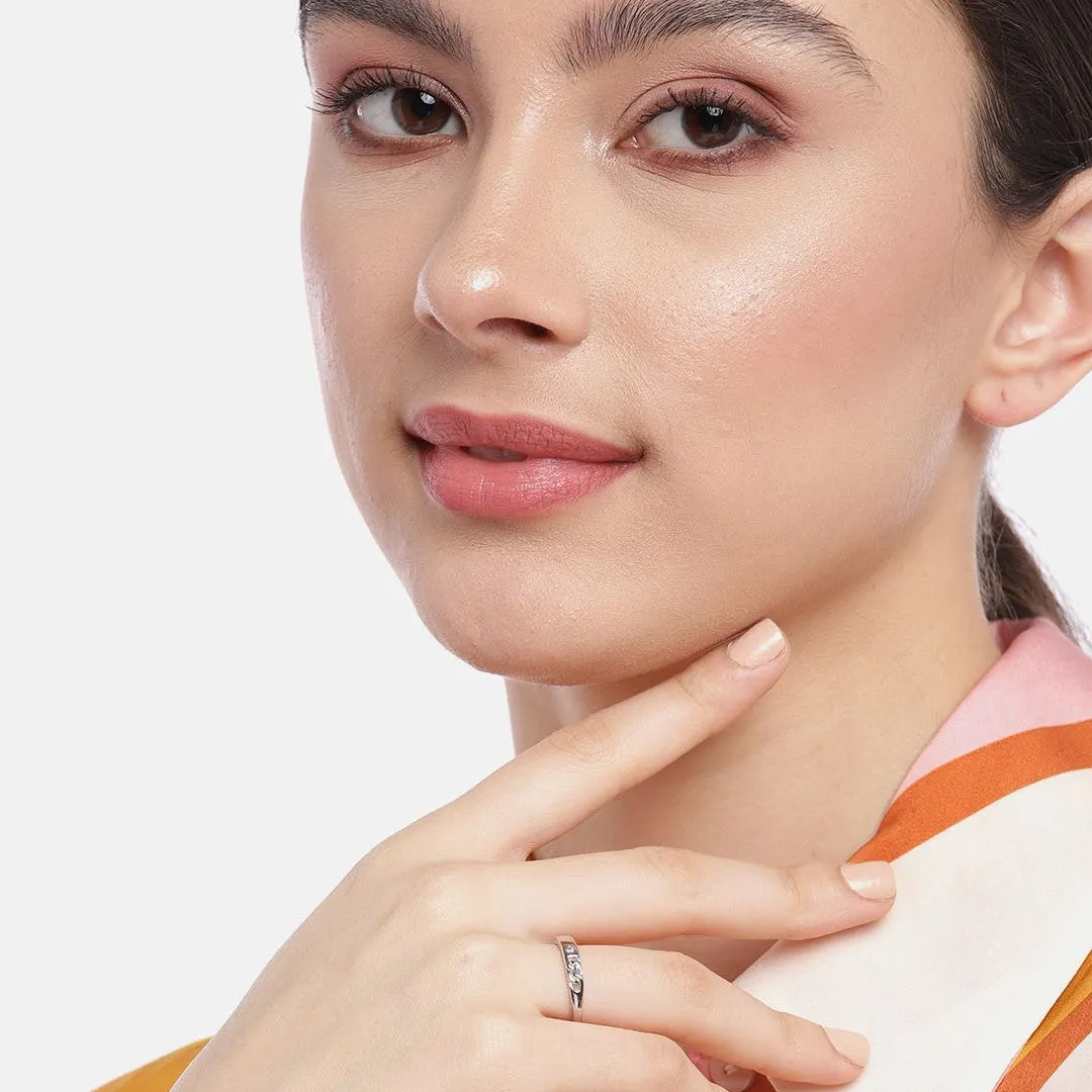 Timeless 925 Sterling Silver Womens Ring (Adjustable)