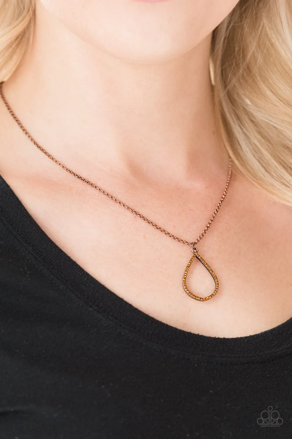 Timeless Twinkle - Copper Necklace - Paparazzi Accessories