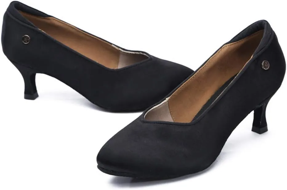 TINRYMX Tango Shoes Ballroom Dance Shoes Latin Dance Shoes Women Closed Toe Character Dance Shoes,KC1009