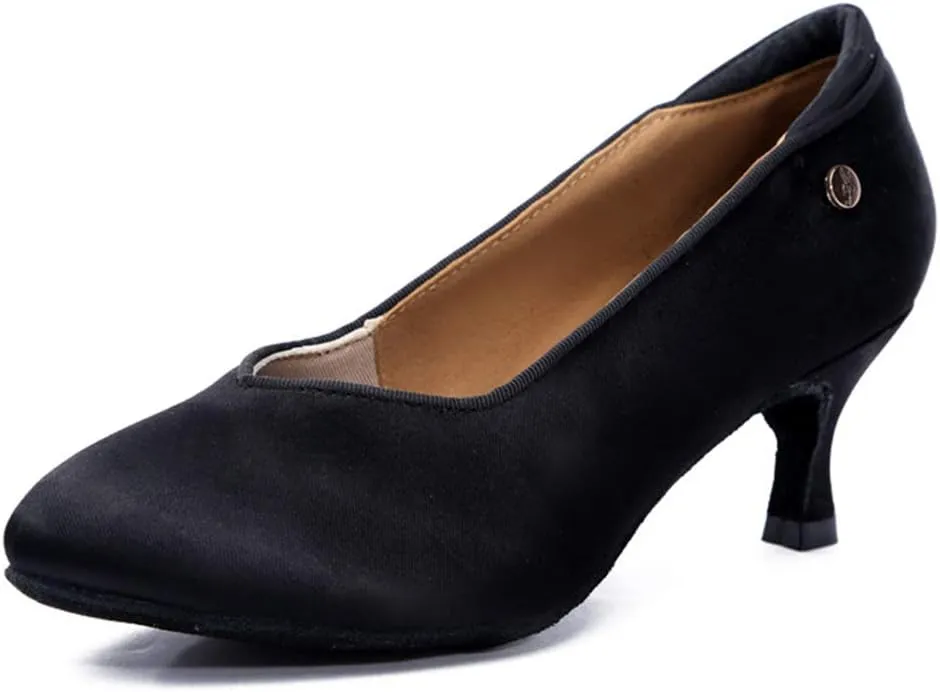 TINRYMX Tango Shoes Ballroom Dance Shoes Latin Dance Shoes Women Closed Toe Character Dance Shoes,KC1009