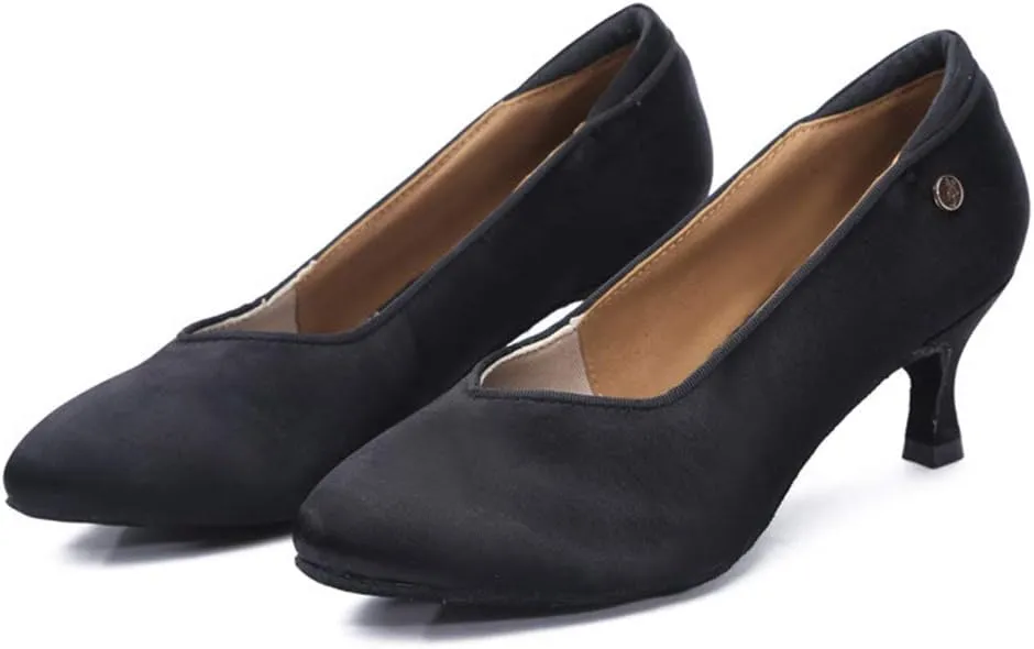 TINRYMX Tango Shoes Ballroom Dance Shoes Latin Dance Shoes Women Closed Toe Character Dance Shoes,KC1009