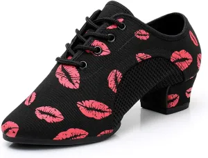TINRYMX Women Ballroom Practice Shoes Standard Modern Teaching Professional Performance Latin Salsa Dance Shoes,Model-LHD2801