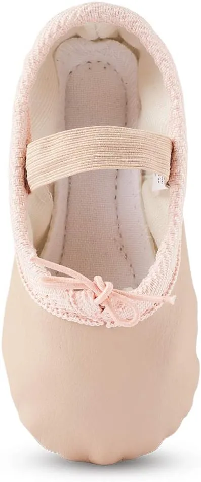 Toddler Ballet Shoes for Girls Baby Ballet Slippers Leather Full Sole Women Ballerina Dance Shoes