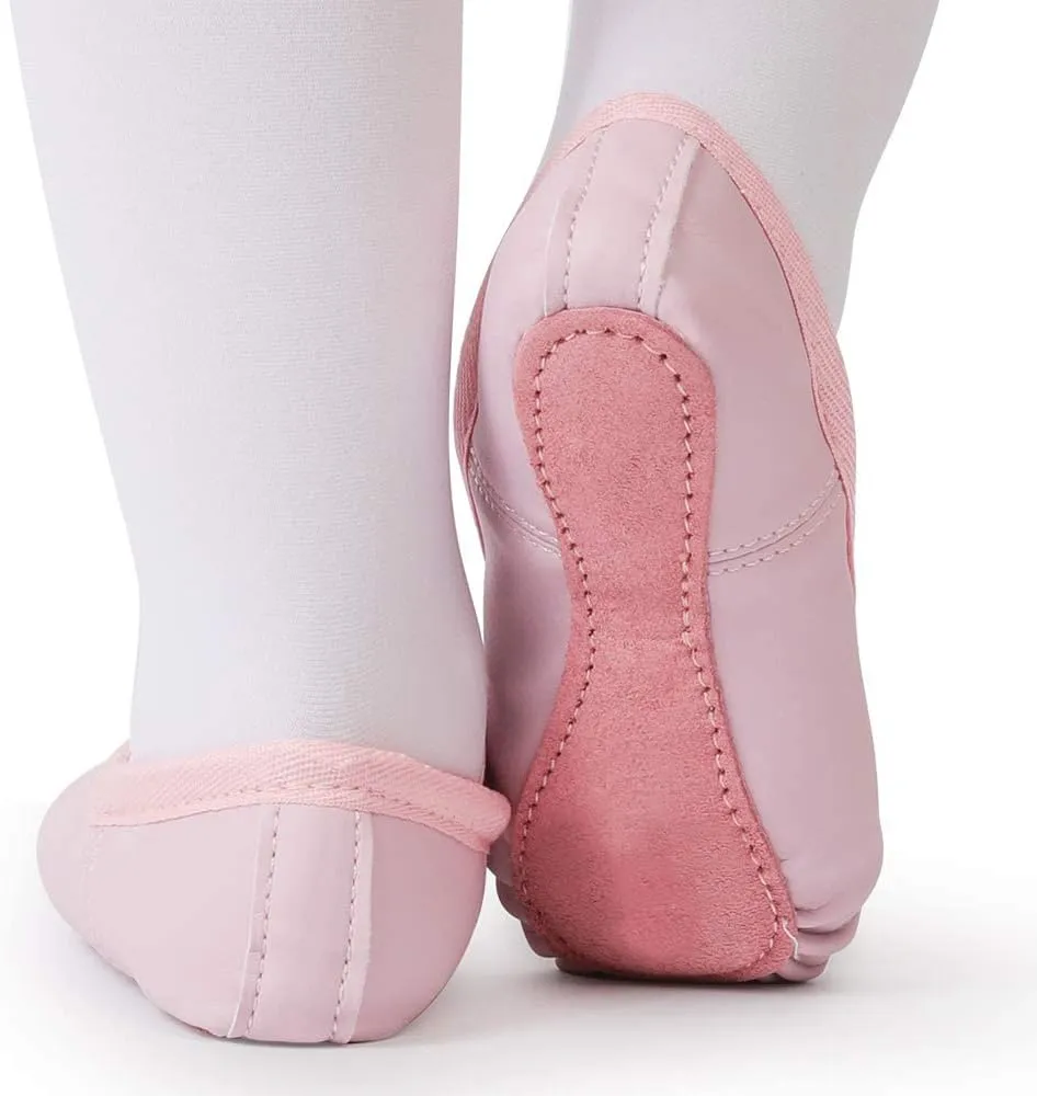 Toddler Ballet Shoes for Girls Baby Ballet Slippers Leather Full Sole Women Ballerina Dance Shoes