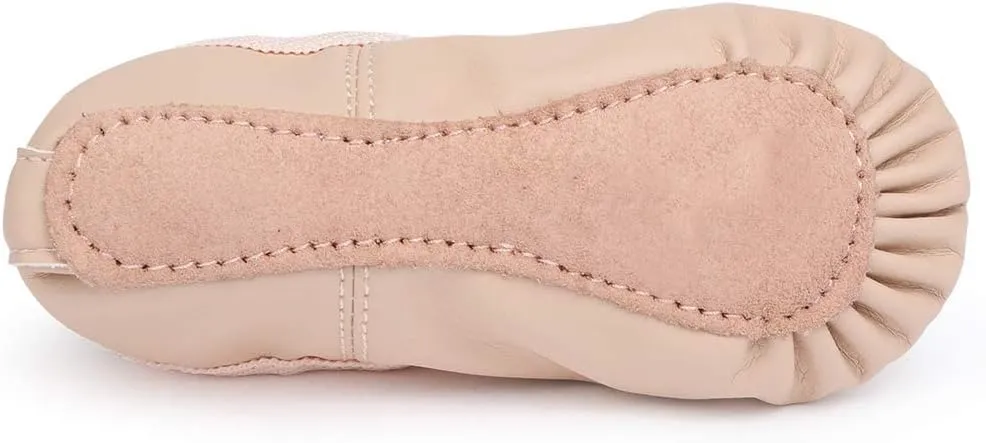 Toddler Ballet Shoes for Girls Baby Ballet Slippers Leather Full Sole Women Ballerina Dance Shoes