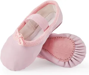 Toddler Ballet Shoes for Girls Baby Ballet Slippers Leather Full Sole Women Ballerina Dance Shoes