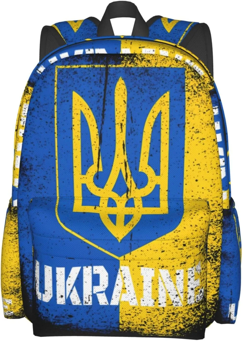 Ukraine Ukrainian Flag Laptop Backpack Work Travel Backpacks Business Rucksack Casual Outdoor Daypack with Adjustable Strap Bags for Sports Office Gym Hiking
