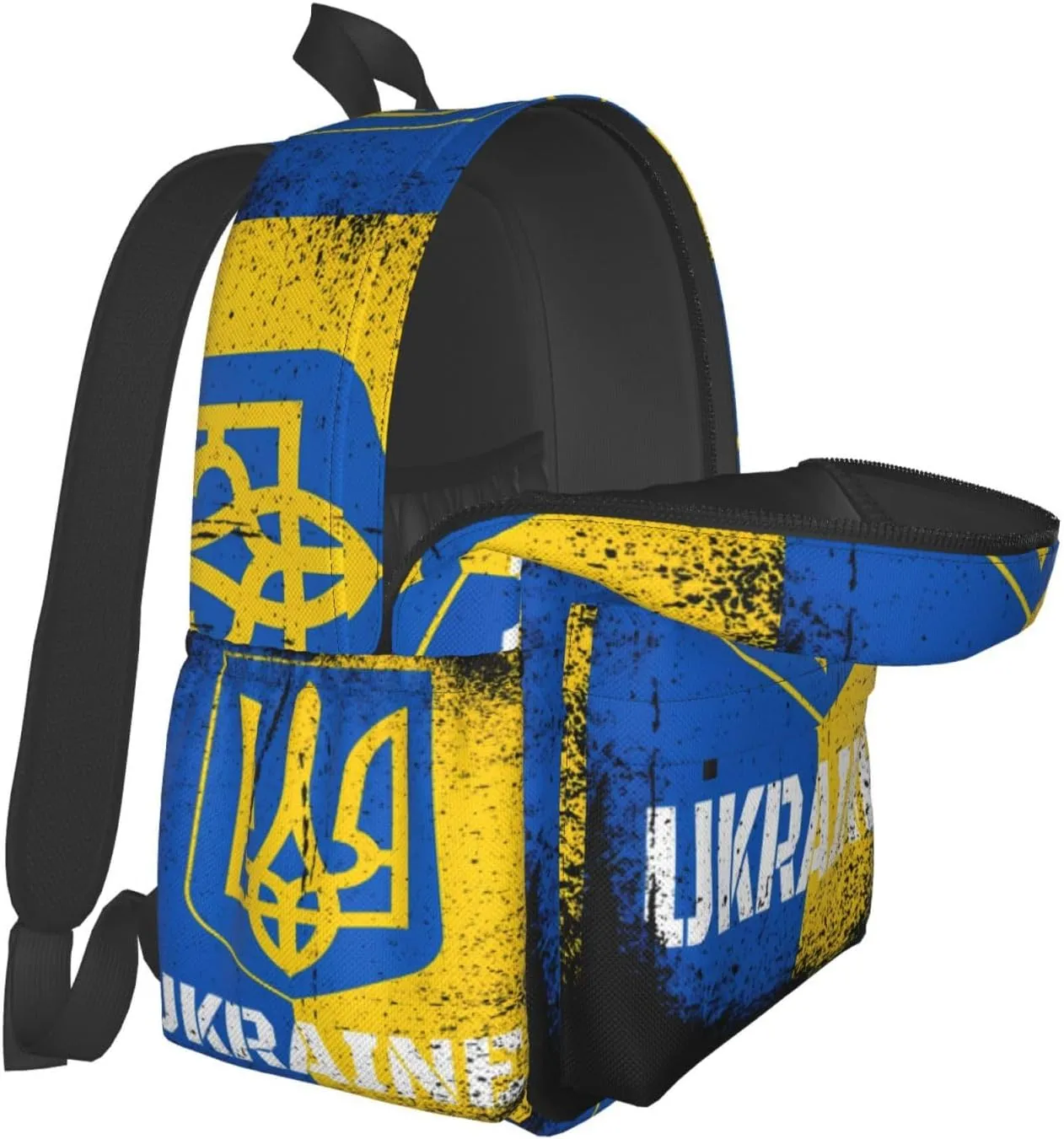 Ukraine Ukrainian Flag Laptop Backpack Work Travel Backpacks Business Rucksack Casual Outdoor Daypack with Adjustable Strap Bags for Sports Office Gym Hiking