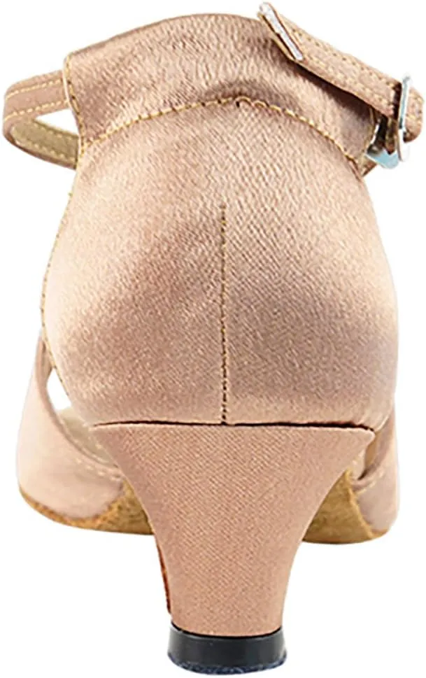 Very Fine Dance Shoes - Ladies Latin, Rhythm, Salsa Ballroom Dance Shoes - 1620-1.3-inch Heel and Foldable Brush Bundle