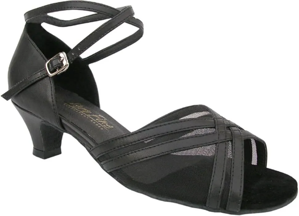 Very Fine Shoes Latin, Rhythm & Salsa 5017 Ballroom Shoes 1.3" Heel Black Leather