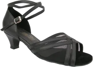 Very Fine Shoes Latin, Rhythm & Salsa 5017 Ballroom Shoes 1.3" Heel Black Leather