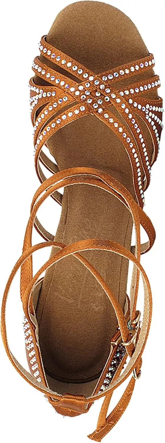 Very Fine Women's Ballroom Dance Shoes Tango Wedding Salsa Shoes S1006CCEB Comfortable Dance Shoes 2.5" [Bundle of 5]