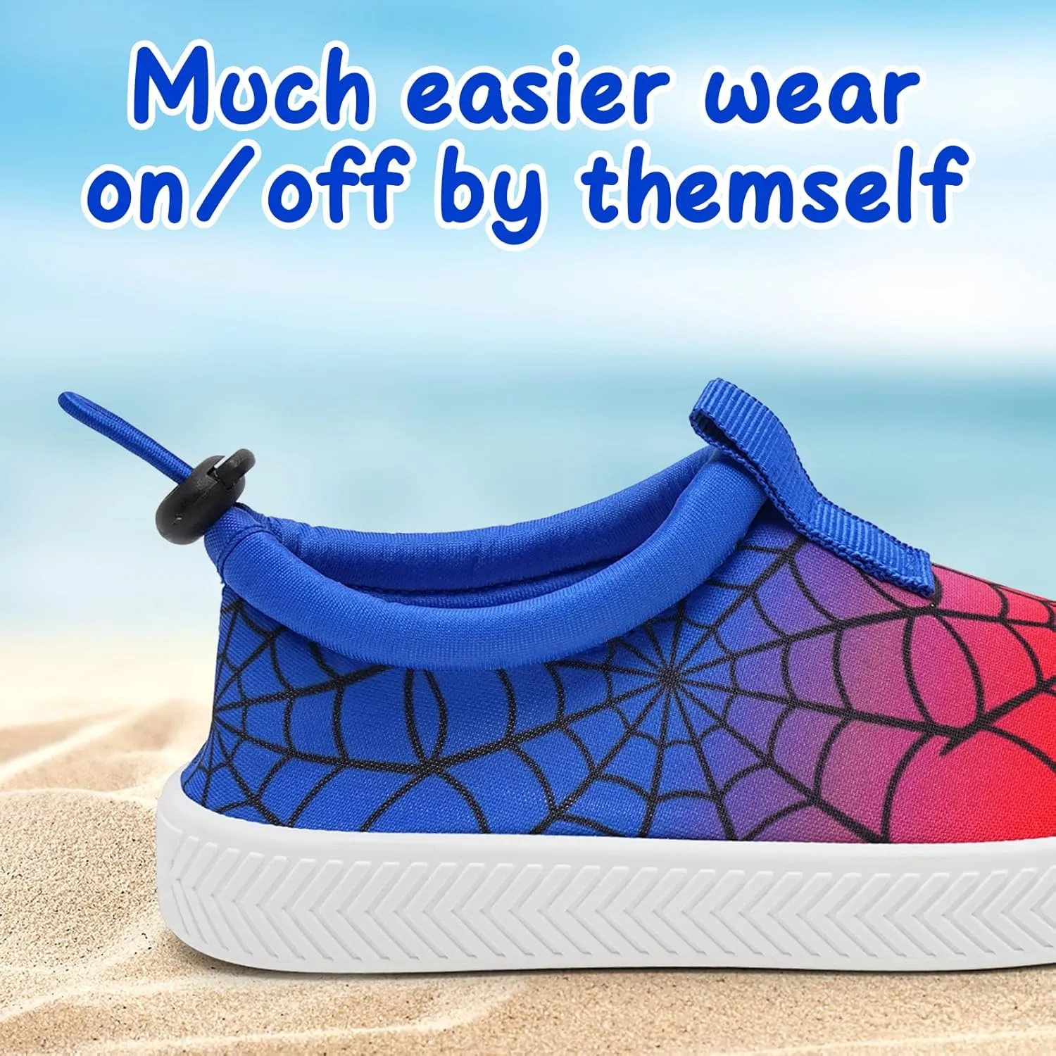 WateLves Toddler Water Shoes Kids Boys and Girls Quick Dry Water Sneakers Slip On Aqua Swim Shoes for Beach Daily Walking