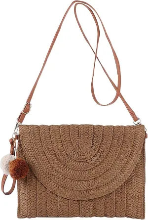 Waterproof Shoulder Bags for Women Cute Hobo Tote Handbags Mini Clutch Purses with Zipper Closure Gifts for Mom(Brown)