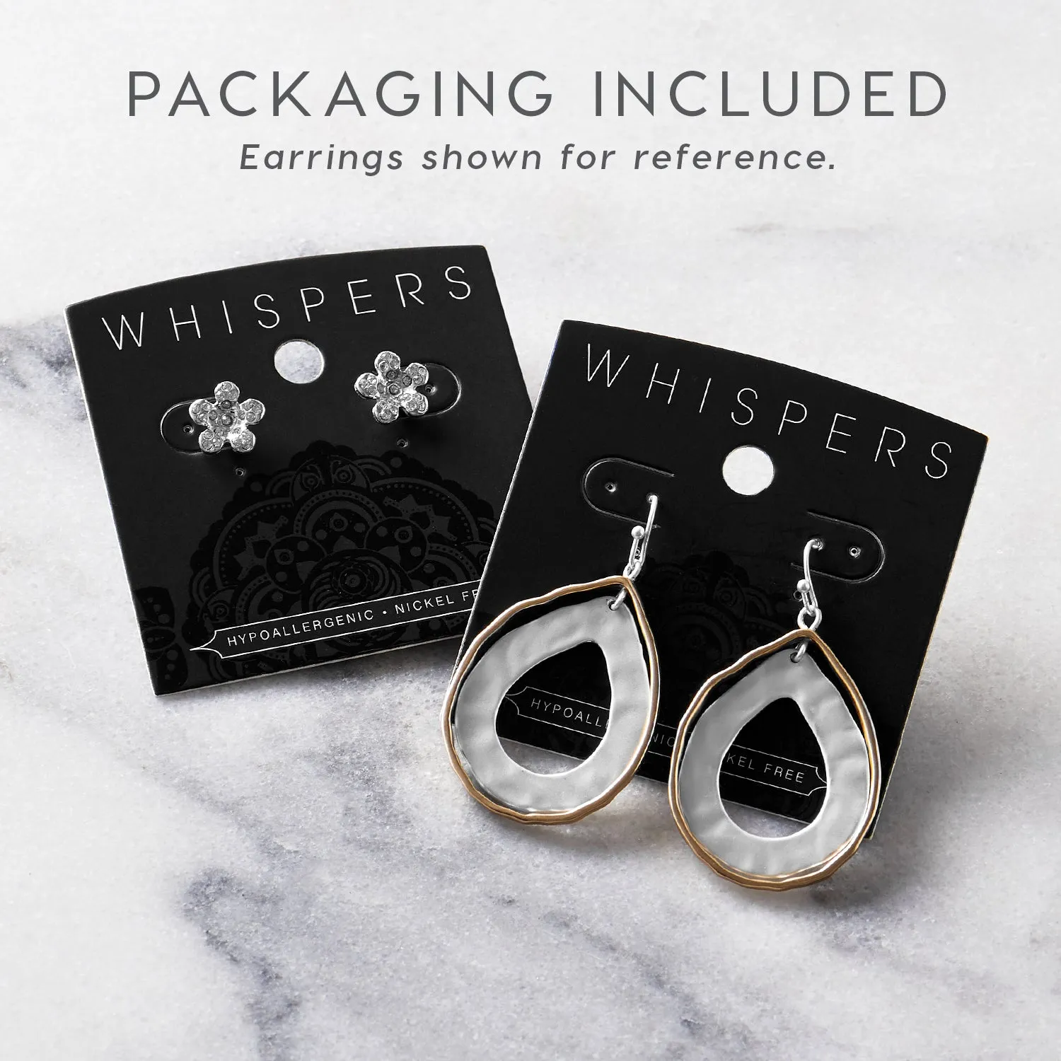 Wire Infinity Dangle Earrings - Mixed Metal