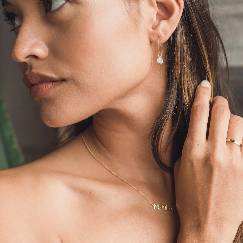 Wishing Crystal Hoop Earrings