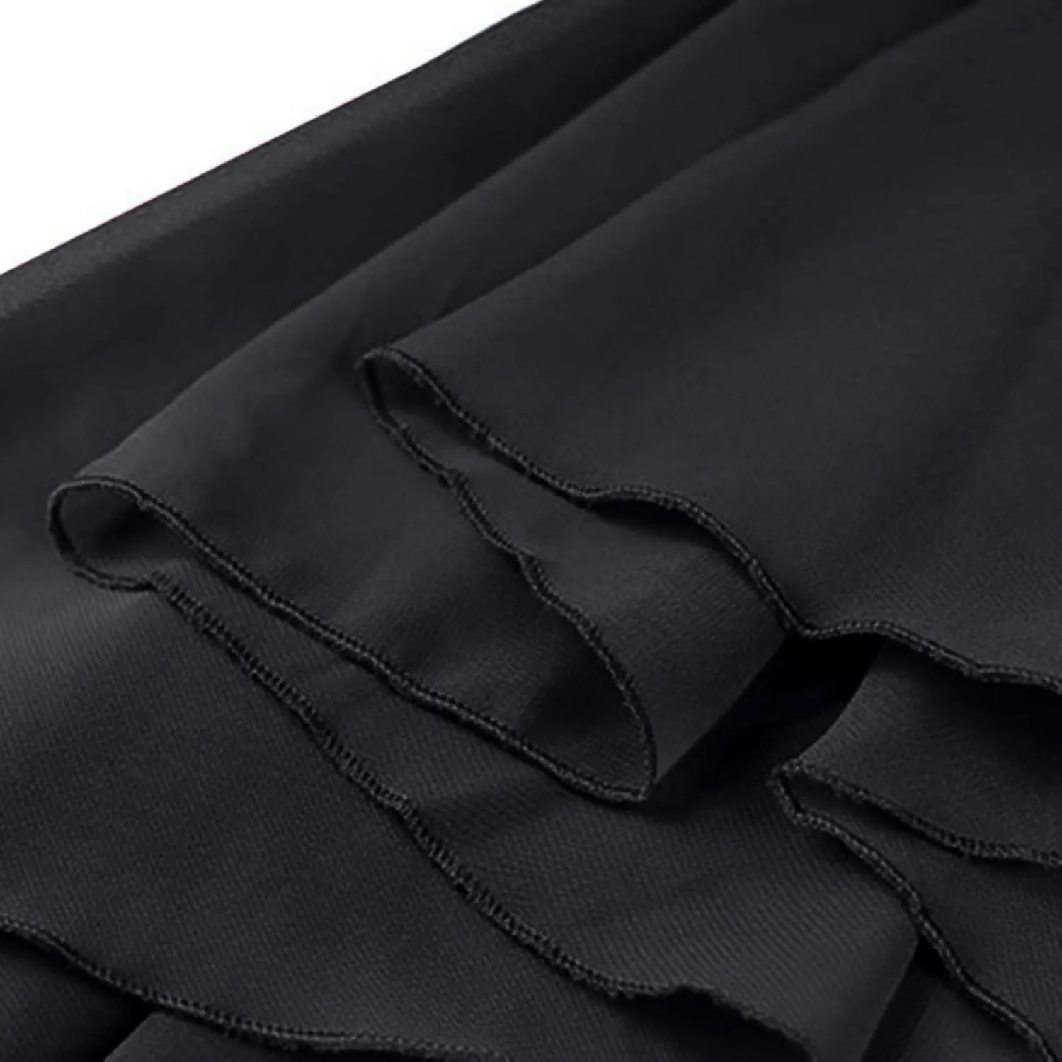 Women Ballet Maxi Skirts High Waist Irregular Hem Long Skirt Flowy Dance Skirts Solid Ankle Length Wrap Skirt