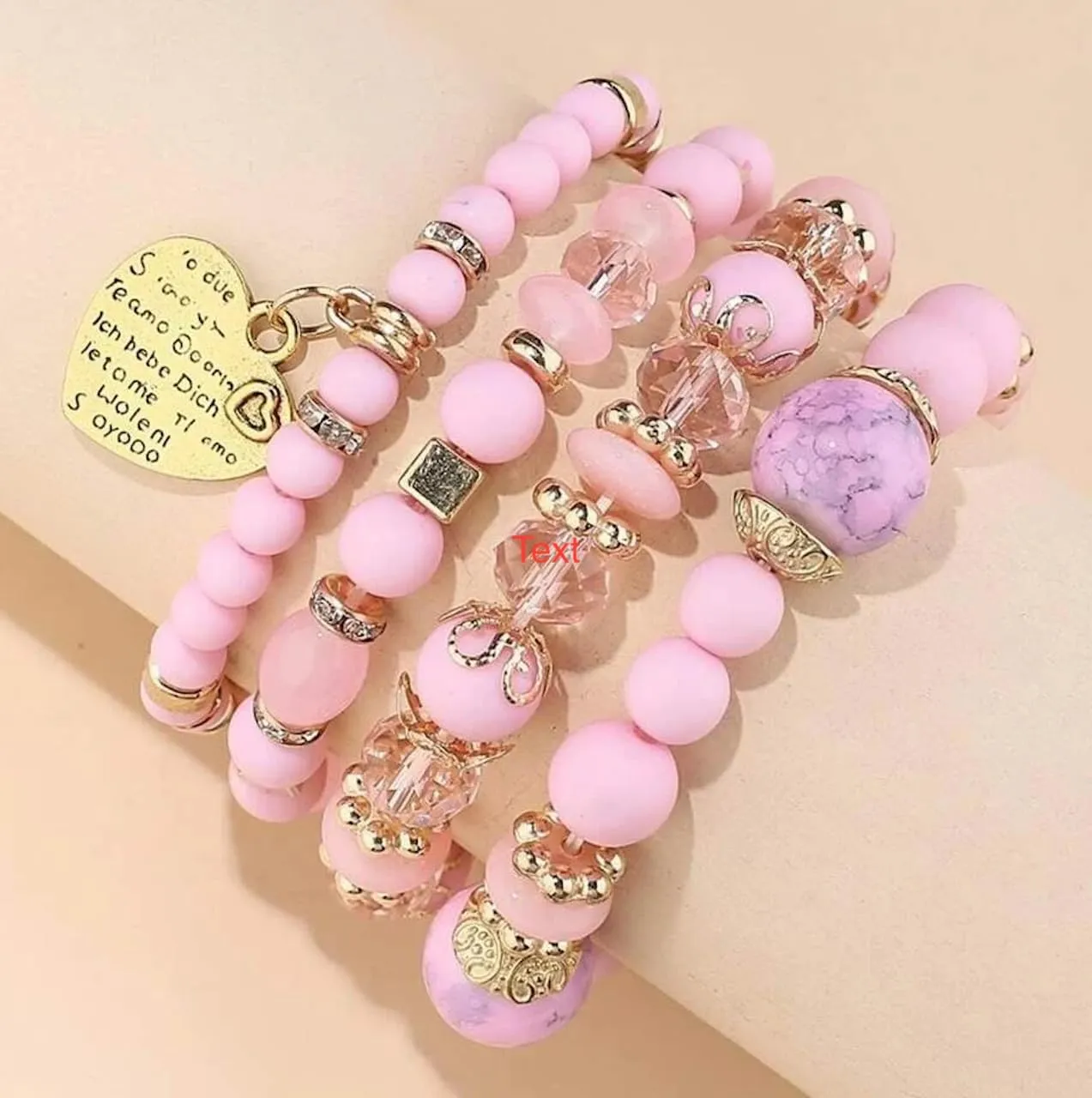 Women Beaded Bracelet Set | Colorful Boho Stackable Trendy Design with Crystal Accents Multilayer Bangle Bracelet | Fashion Stretch Braclets Jewelry for Women
