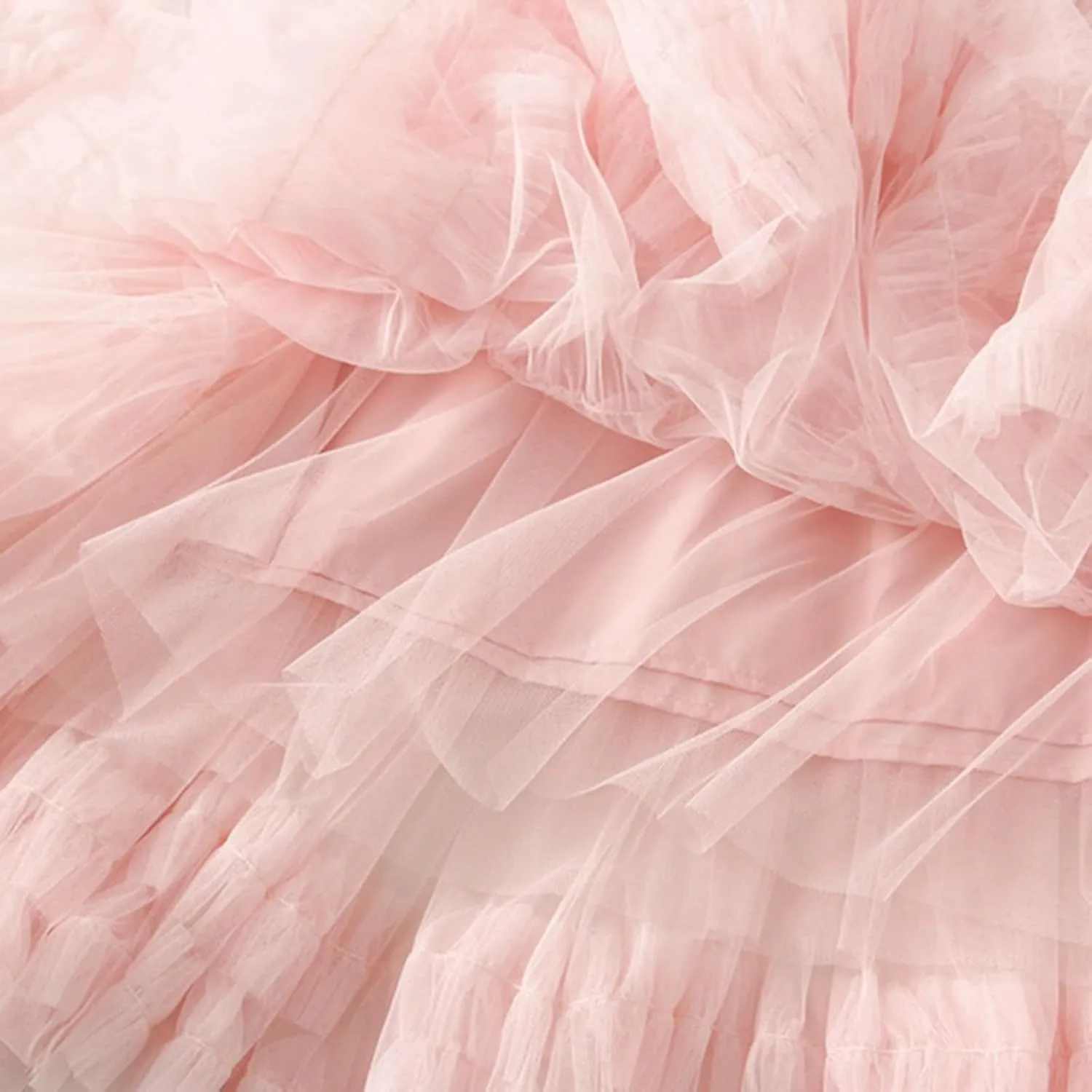 Women Casual Elastic High Waist Mesh Skirt Tutu Skirt Pleated Cake Skirt Women's Fashion Skirt