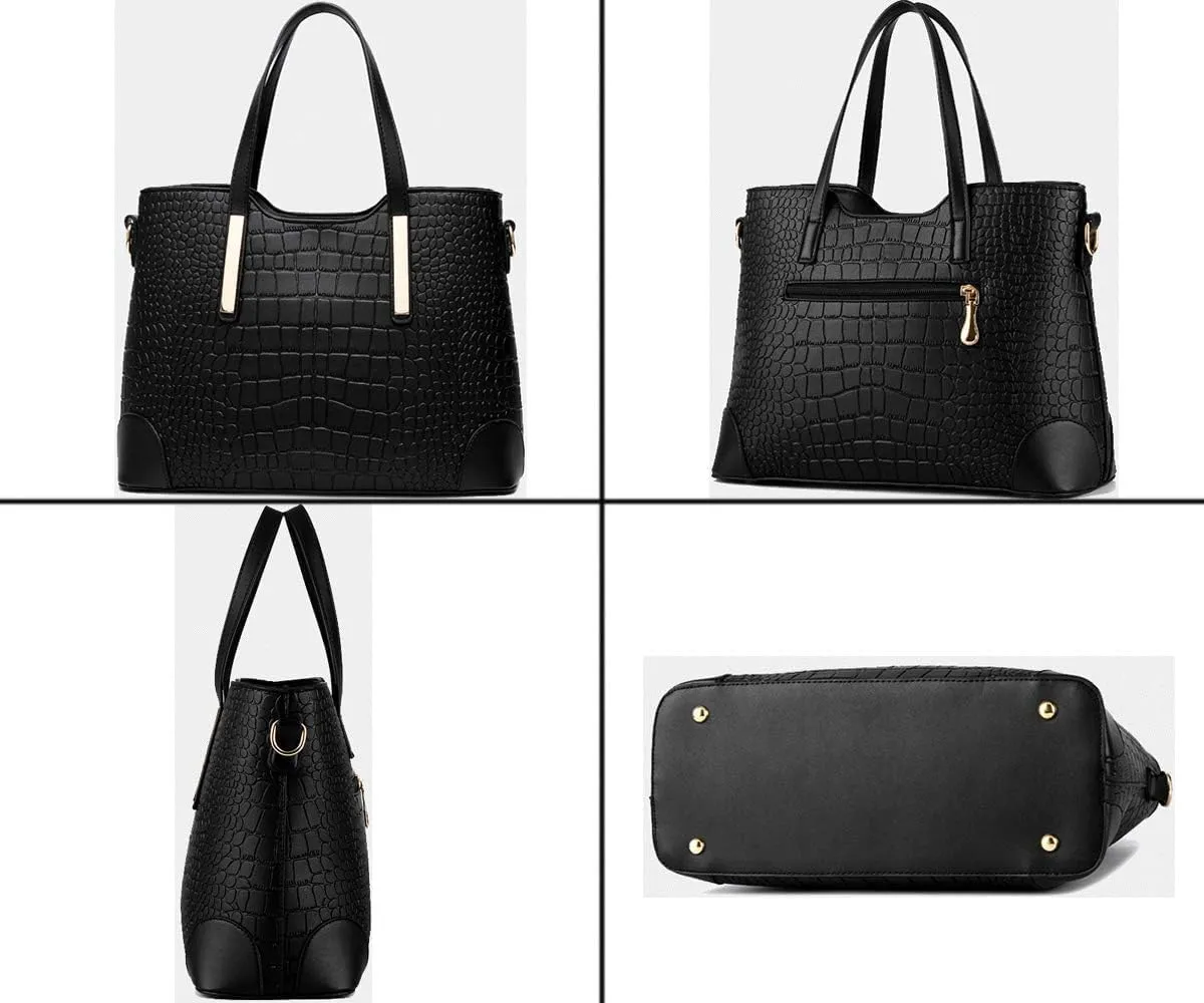 Women Handbags PU Leather Satchel Tote Cross-body Bag Shoulder Bags for Ladies
