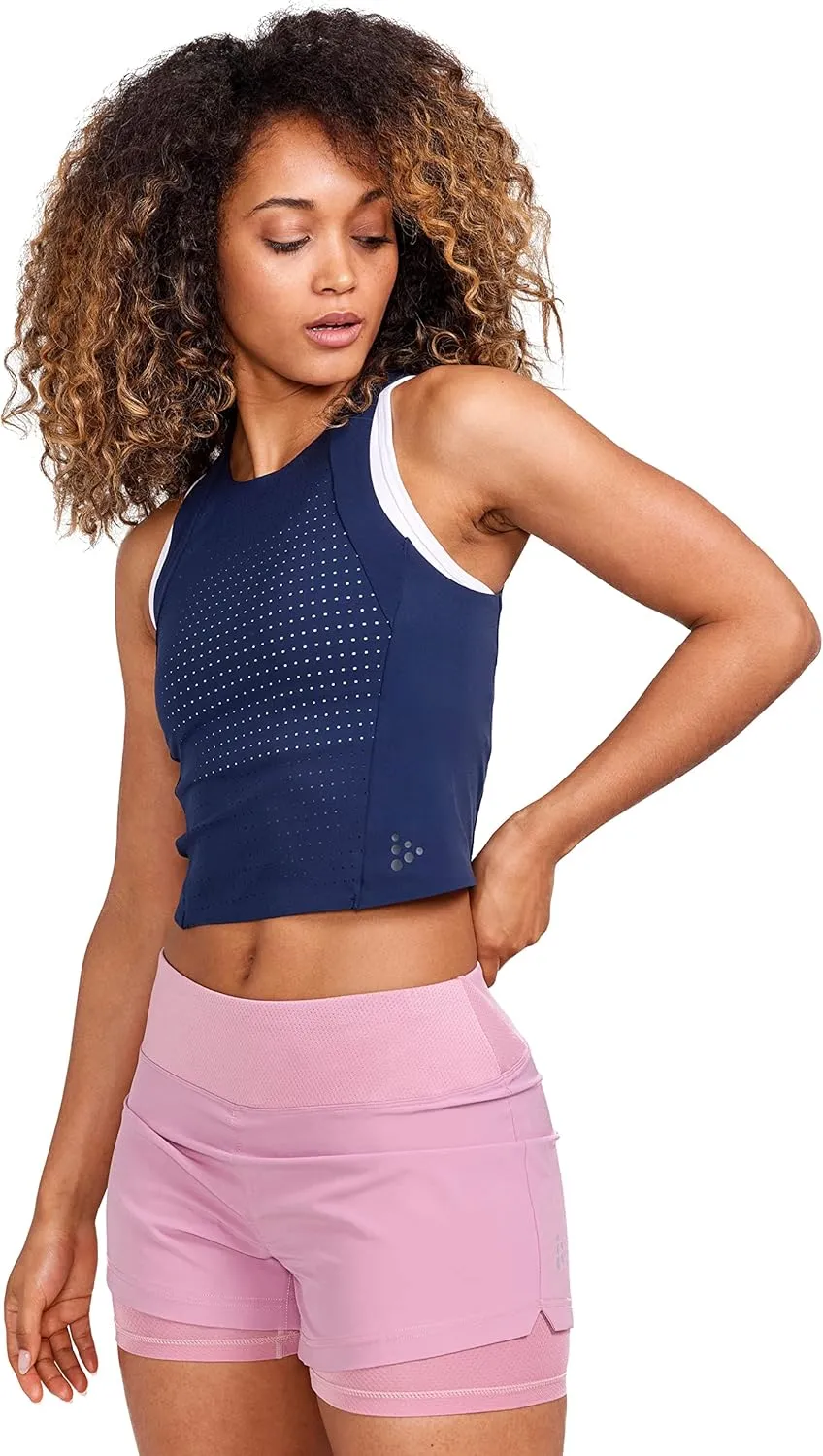 WOMEN'S ADV HIT PERFORATED TRAINING TANK
