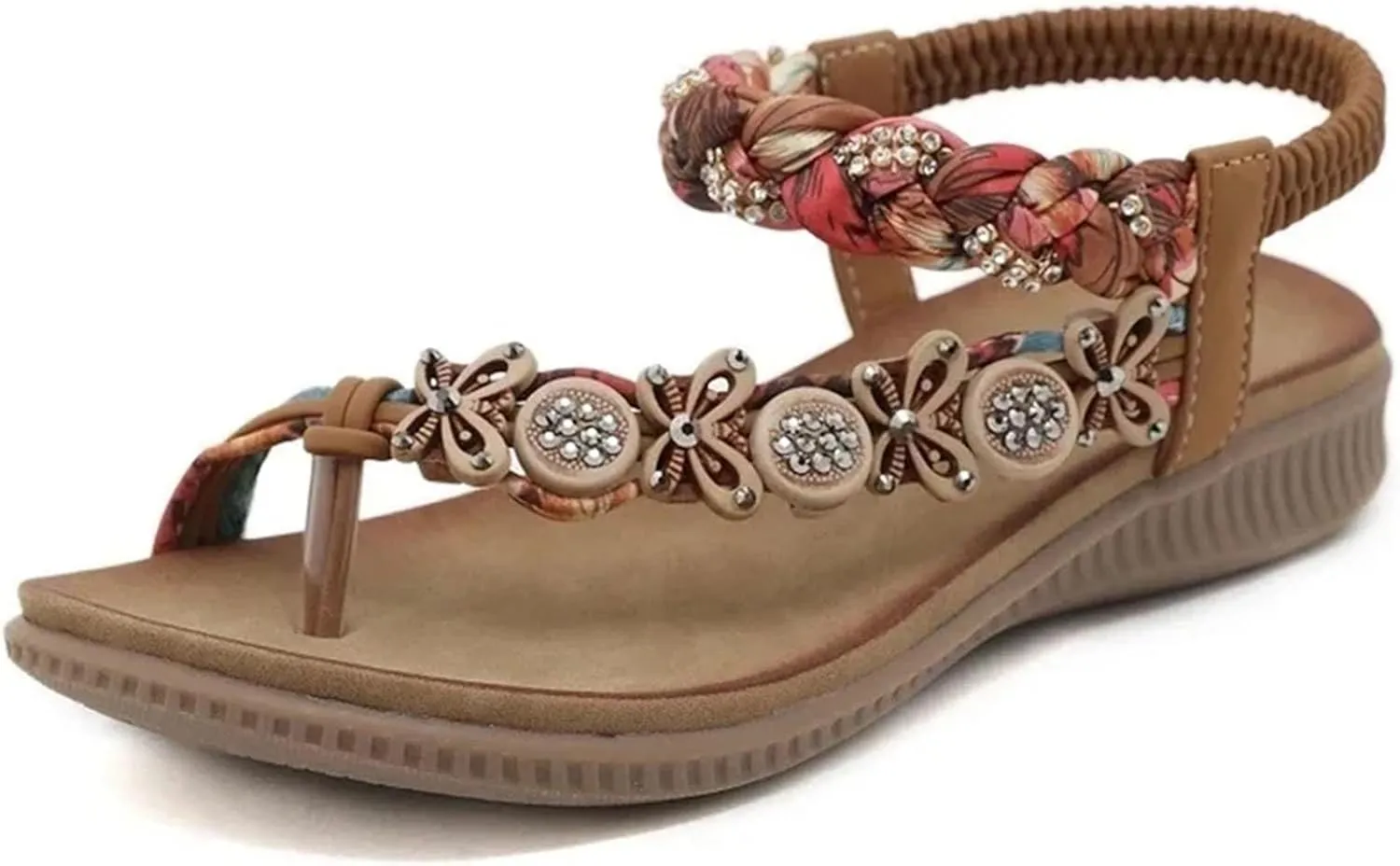 Women's Bohemian Buckle Sandals - Summer Casual Flip-Flop Beach Shoes