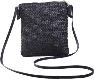 Women's Canvas Tote Bags with Zipper Beach Tote Shoulder Bags for Summer Vacation Retro Clutch Underarm Purse(A)