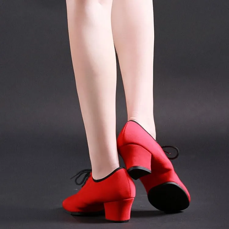 Womens Dance Shoes, 2Inchs Heel Breathable Ballroom Dancing Shoes for Ladies Rubber Sole Tango Salsa Latin Practice Shoe