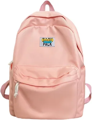 Women's Fashion Cloth Outdoor Travel Bag Adjustable Shoulder Belt Zipper Backpacks Lightweight Nylon Backpacks(One Size)