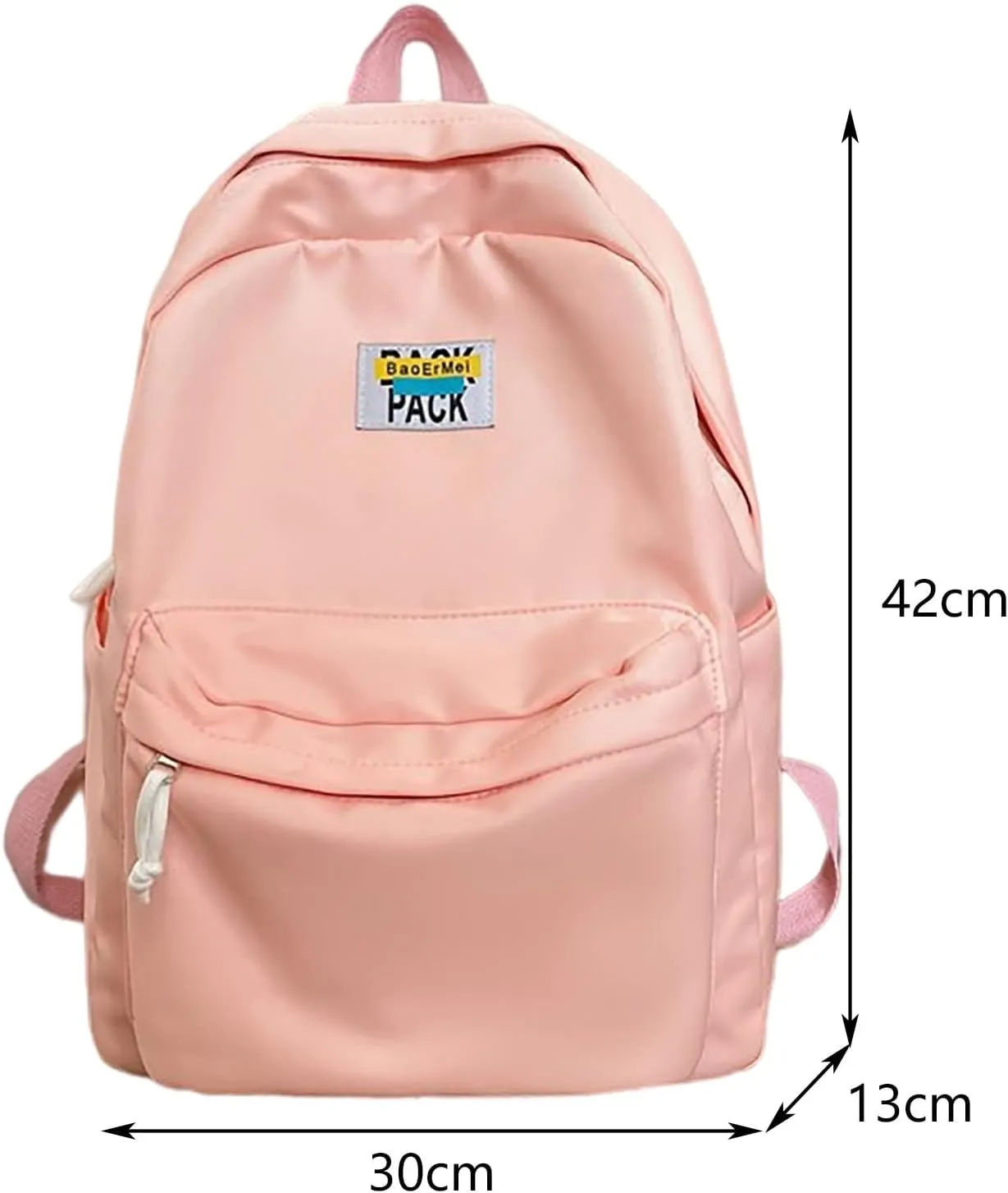 Women's Fashion Cloth Outdoor Travel Bag Adjustable Shoulder Belt Zipper Backpacks Lightweight Nylon Backpacks(One Size)