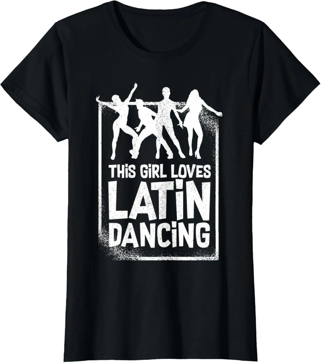 Womens Latin Dance Music Shoes Lessons Beginner Workout Dancer T-Shirt