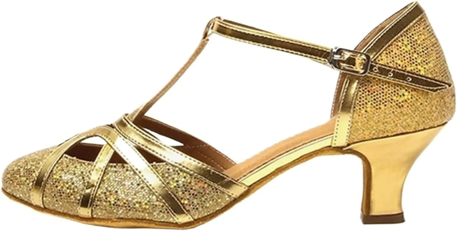 Women's Latin Dance Shoes Tango Pole Ballroom Dance Shoes Modern Dance Shoes High Heels 5.5/7.5 Cm
