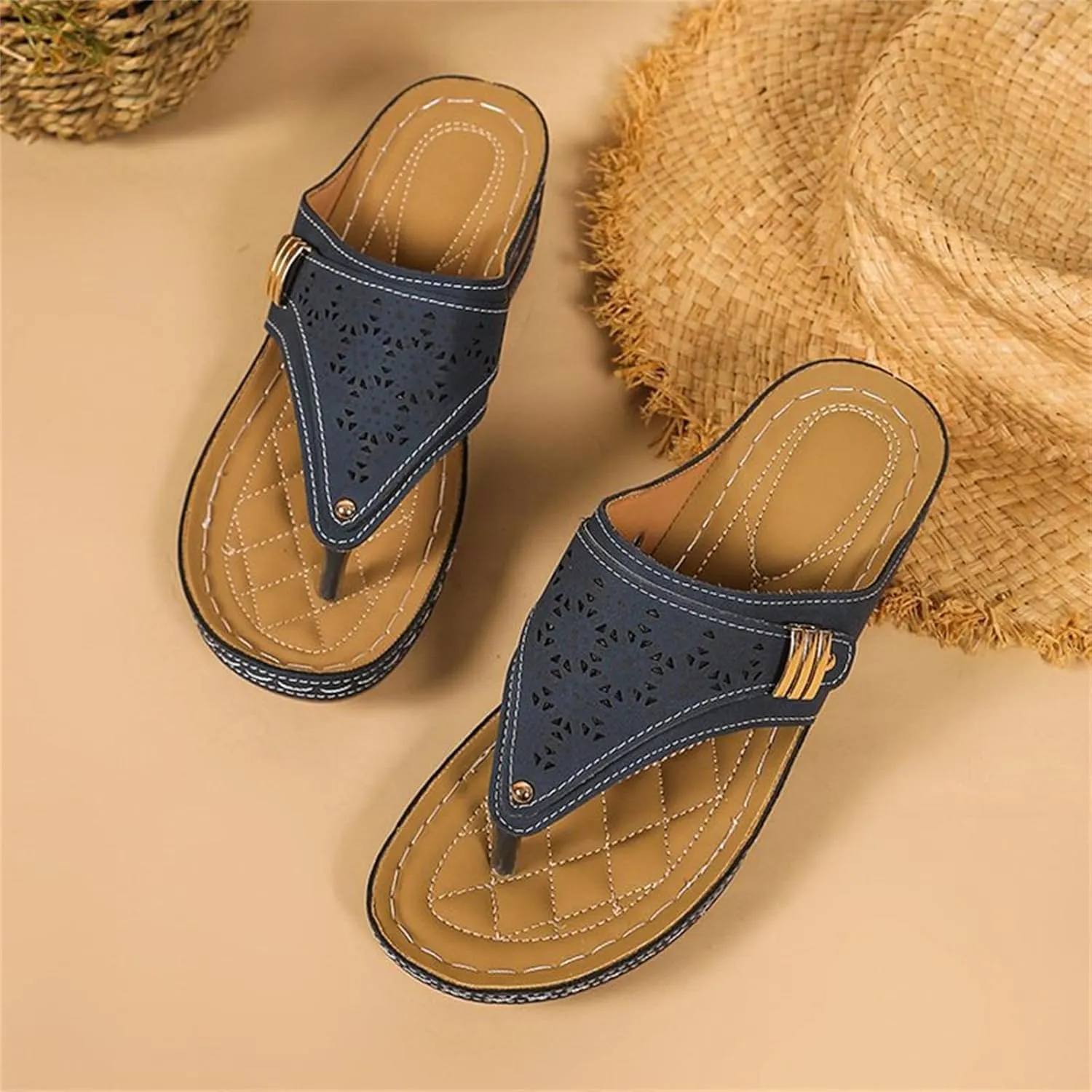 Womens Sandals Comfortable Dressy Arch Support Orthopedic Slides Slippers Summer Beach Orthotic Thong Flip Flops 2025