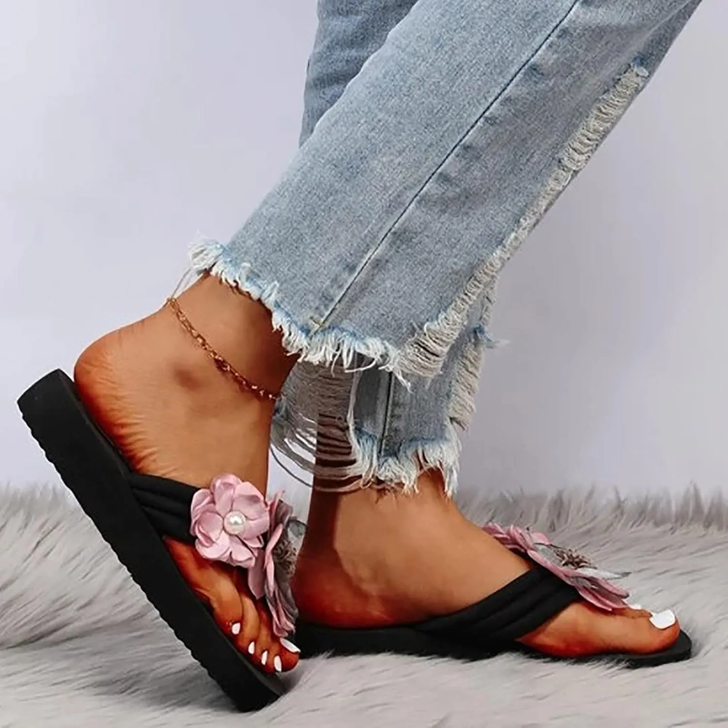 Women's Sandals Comfortable Summer Beach Thong Sandals Shower Shoes Women Water Sandal for Women