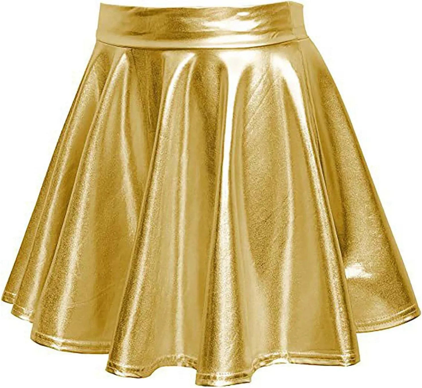 Womens Sexy Pleated Skirts High Waist A Line Skirt Solid Color Loose Y2k Mini Skirts Fashion Short Skirt for Party