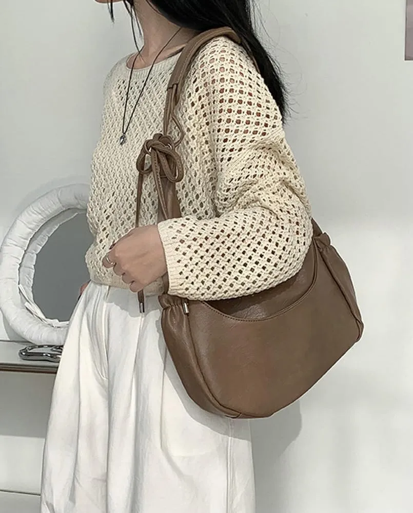 Womens Trendy Shoulder Bags Large Top Handle Satchel Dumpling Handbags Vegan Leather Y2k Crossbody Tote Purses