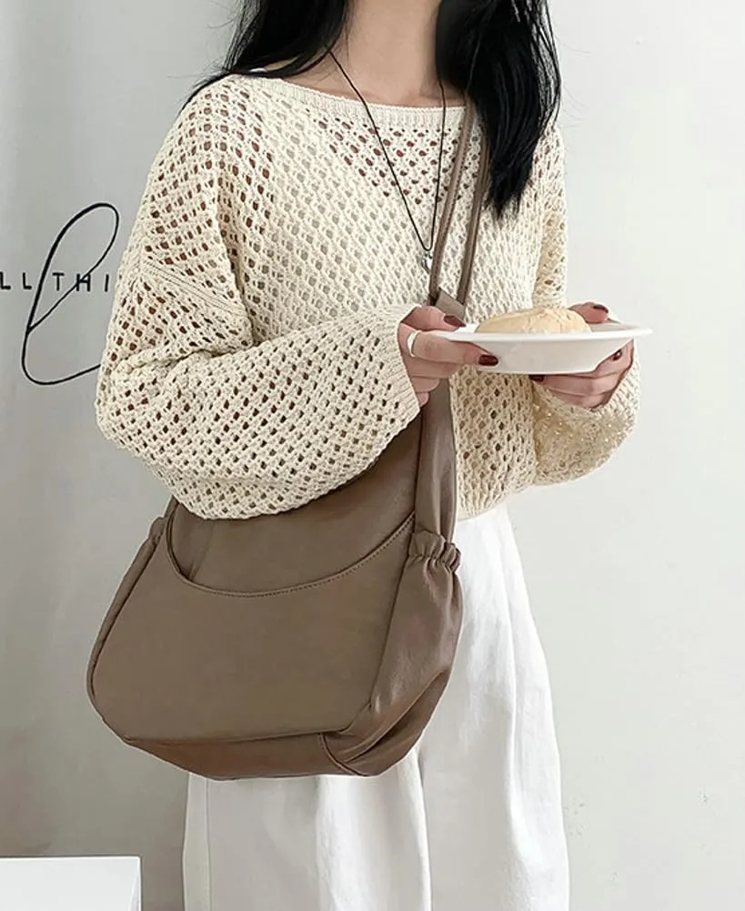 Womens Trendy Shoulder Bags Large Top Handle Satchel Dumpling Handbags Vegan Leather Y2k Crossbody Tote Purses