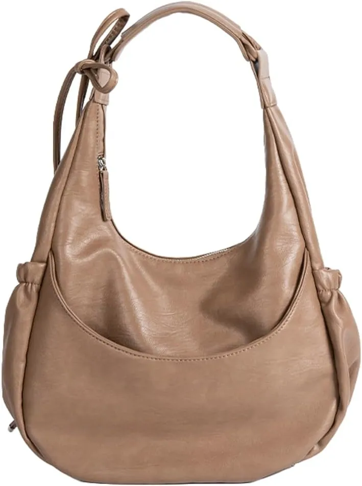 Womens Trendy Shoulder Bags Large Top Handle Satchel Dumpling Handbags Vegan Leather Y2k Crossbody Tote Purses